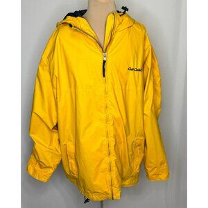Men's Port Authority Cub Cadet Yellow Rain Coat Jacket XL Polyvinyl